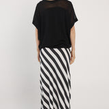 Madeira Skirt - Liquorice Stripe
