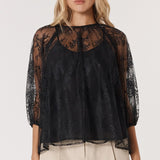 Odyssey Lace Blouse - Black