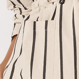 Luna Wrap Blazer - Cream/Black