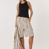 Luna Bermuda Short - Cream/Black