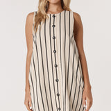 Luna Dress - Cream/Black