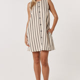 Luna Dress - Cream/Black
