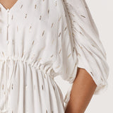 Delia Batwing Dress - White