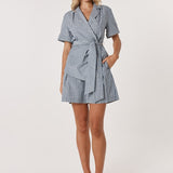 Marina Short - Navy Stripe