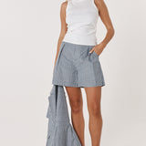 Marina Short - Navy Stripe