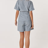 Marina Wrap Anorak - Navy Stripe