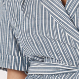 Marina Wrap Anorak - Navy Stripe