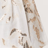 Ines Sequin Linen Short - Ecru