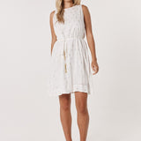 Delia Shift Dress - White
