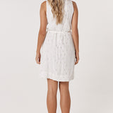 Delia Shift Dress - White
