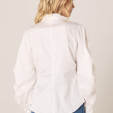 Aspen Asymmetrical Opening Shirt - White