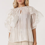 Celeste Ruffled Blouse - Ivory