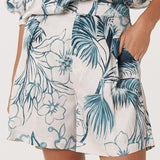 Solstice Palms Short - Palm Print