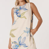 Anthea Shift Dress - White Floral