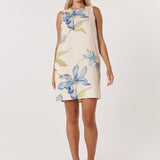 Anthea Shift Dress - White Floral
