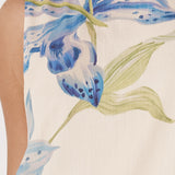 Anthea Shift Dress - White Floral