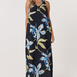 Anthea Maxi Dress - Black Floral