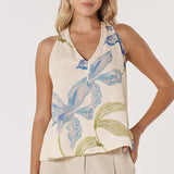 Anthea Tank - White Floral