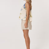 Anthea Tank - White Floral