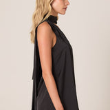 Dahlia Satin One Shoulder Top - Black