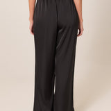 Dahlia Satin Pant - Black