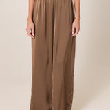 Dahlia Satin Pant - Bronze