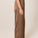 Dahlia Satin Pant - Bronze