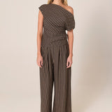 Everlyn Metallic Jersey Top - Multicolour