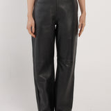 Elandra Leather Pant - Black