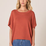 Esther Knit Top - Cinnamon