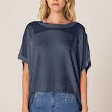 Esther Knit Top - Navy
