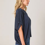 Esther Knit Top - Navy
