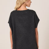 Rae V-Neck Vest - Black Marle