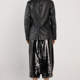 Sorrel Leather Blazer - Black
