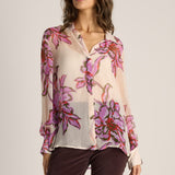 Nyomi Blouse - Light Flower Print