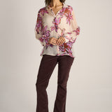 Nyomi Blouse - Light Flower Print