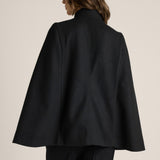 Ellis Military Cape - Black