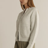 Lumi Zip Up Jumper - Snow Marle