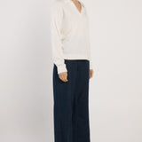 Solenne Polo Knit - Cream