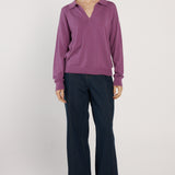 Solenne Polo Knit - Magenta
