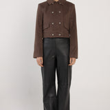Elandra Leather Pant - Black