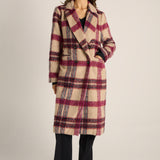 Harlow Check Longline Coat - Check