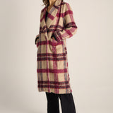 Harlow Check Longline Coat - Check