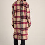 Harlow Check Longline Coat - Check
