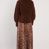 Remy V-Neck Jumper - Chocolate