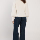 Remy V-Neck Jumper - Cream