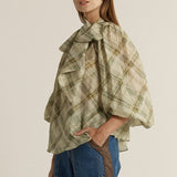Eve Pussybow Blouse - Moss