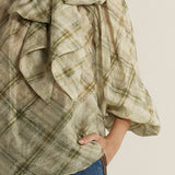 Eve Pussybow Blouse - Moss