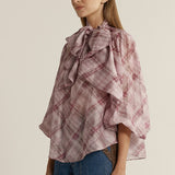 Eve Pussybow Blouse - Orchid