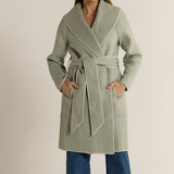 Fern Wool Blend Coat - Mint
